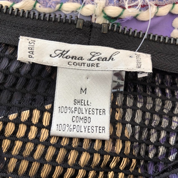 Mona Leah Couture Paris Black Mesh Jacket NWT - Picture 9 of 10